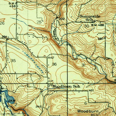 United States Geological Survey Camas, WA-OR (1941, 62500-Scale) digital map
