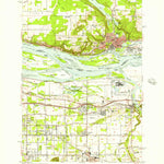 United States Geological Survey Camas, WA-OR (1954, 24000-Scale) digital map