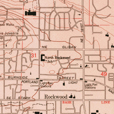 United States Geological Survey Camas, WA-OR (1993, 24000-Scale) digital map