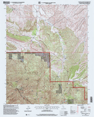 United States Geological Survey Camatta Ranch, CA (1995, 24000-Scale) digital map