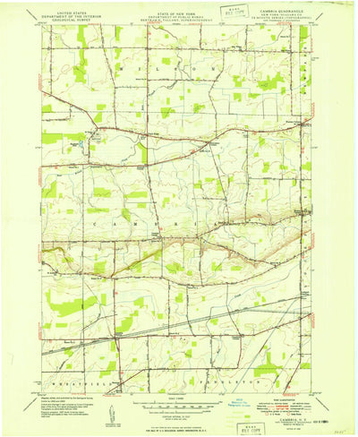 United States Geological Survey Cambria, NY (1949, 24000-Scale) digital map
