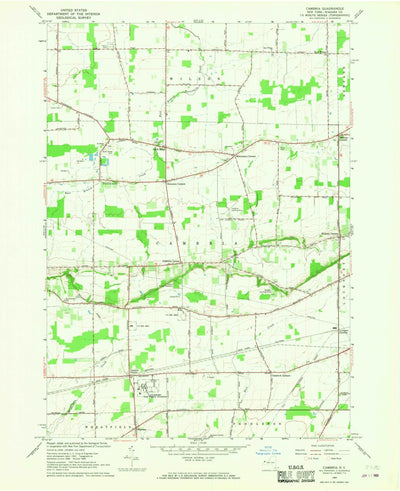 United States Geological Survey Cambria, NY (1965, 24000-Scale) digital map