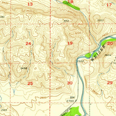 United States Geological Survey Cambridge, ID (1957, 62500-Scale) digital map
