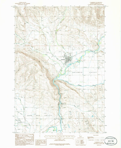 United States Geological Survey Cambridge, ID (1986, 24000-Scale) digital map