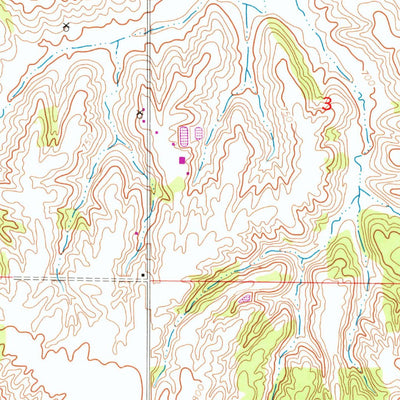 United States Geological Survey Cambridge, IL (1953, 24000-Scale) digital map