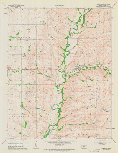 United States Geological Survey Cambridge, KS (1962, 24000-Scale) digital map