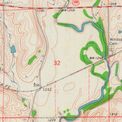 United States Geological Survey Cambridge, KS (1962, 24000-Scale) digital map