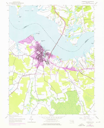 United States Geological Survey Cambridge, MD (1943, 24000-Scale) digital map