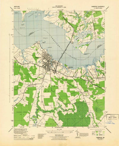 United States Geological Survey Cambridge, MD (1944, 31680-Scale) digital map