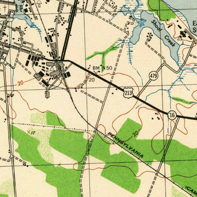 United States Geological Survey Cambridge, MD (1944, 31680-Scale) digital map