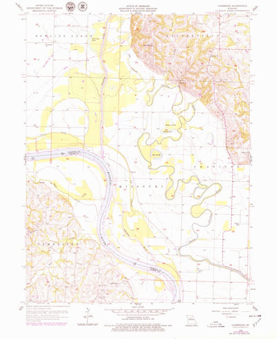 United States Geological Survey Cambridge, MO (1956, 24000-Scale) digital map