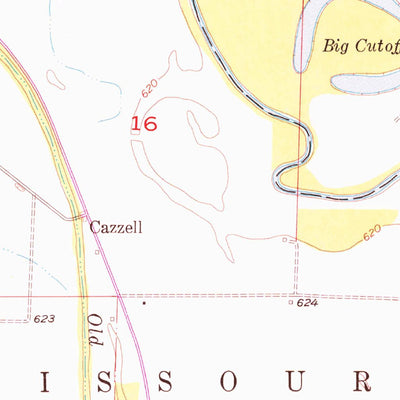 United States Geological Survey Cambridge, MO (1956, 24000-Scale) digital map