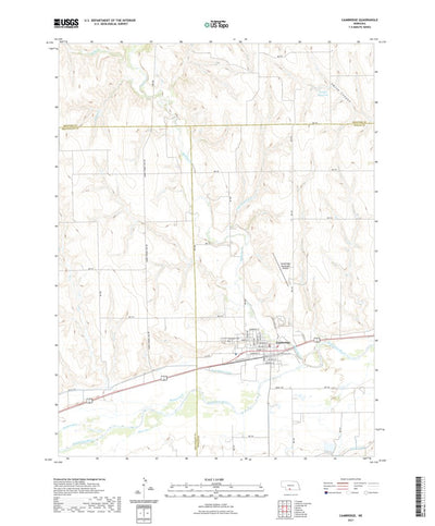 United States Geological Survey Cambridge, NE (2021, 24000-Scale) digital map