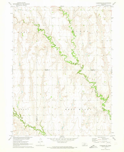 United States Geological Survey Cambridge NE, NE (1970, 24000-Scale) digital map