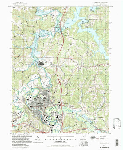 United States Geological Survey Cambridge, OH (1994, 24000-Scale) digital map