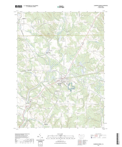 United States Geological Survey Cambridge Springs, PA (2023, 24000-Scale) digital map