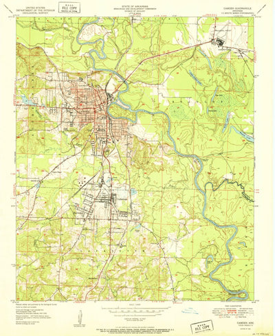 United States Geological Survey Camden, AR (1951, 24000-Scale) digital map
