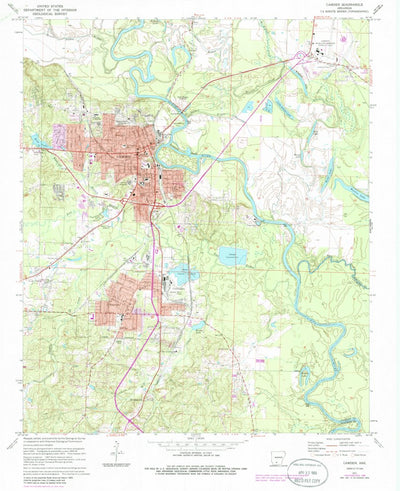 United States Geological Survey Camden, AR (1971, 24000-Scale) digital map