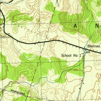 United States Geological Survey Camden East, NY (1943, 31680-Scale) digital map