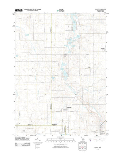 United States Geological Survey Camden, MI-IN (2011, 24000-Scale) digital map