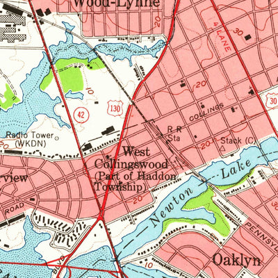 United States Geological Survey Camden, NJ-PA (1949, 24000-Scale) digital map
