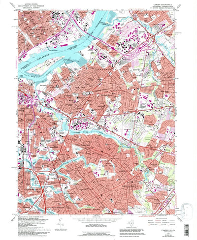 United States Geological Survey Camden, NJ-PA (1967, 24000-Scale) digital map