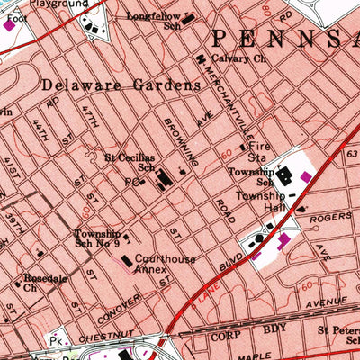 United States Geological Survey Camden, NJ-PA (1967, 24000-Scale) digital map