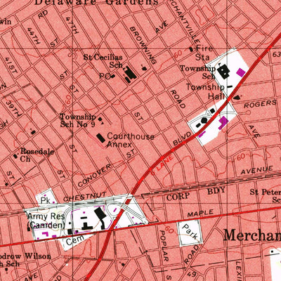 United States Geological Survey Camden, NJ-PA (1995, 24000-Scale) digital map