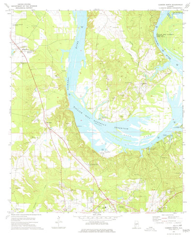 United States Geological Survey Camden North, AL (1974, 24000-Scale) digital map