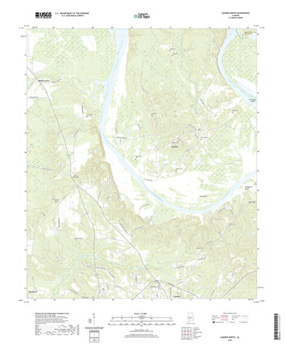 United States Geological Survey Camden North, AL (2020, 24000-Scale) digital map