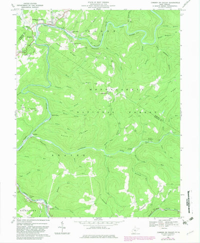 United States Geological Survey Camden On Gauley, WV (1966, 24000-Scale) digital map