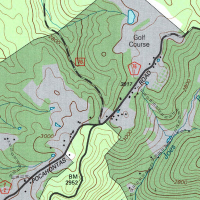 United States Geological Survey Camden On Gauley, WV (1995, 24000-Scale) digital map