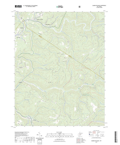 United States Geological Survey Camden On Gauley, WV (2023, 24000-Scale) digital map