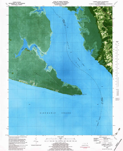 United States Geological Survey Camden Point, NC (1982, 24000-Scale) digital map