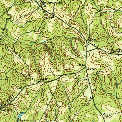 United States Geological Survey Camden, SC (1938, 62500-Scale) digital map