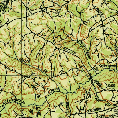 United States Geological Survey Camden, SC (1942, 125000-Scale) digital map