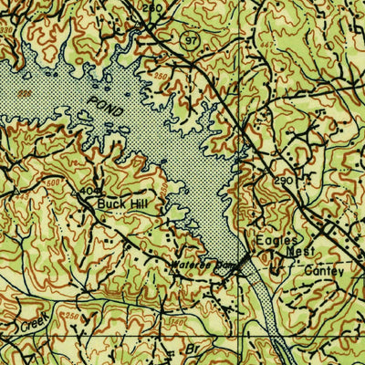 United States Geological Survey Camden, SC (1942, 125000-Scale) digital map