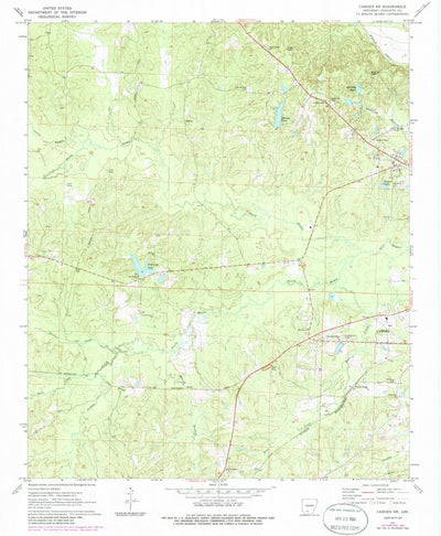 United States Geological Survey Camden SW, AR (1971, 24000-Scale) digital map