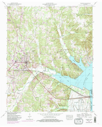 United States Geological Survey Camden, TN (1950, 24000-Scale) digital map