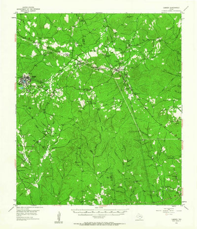 United States Geological Survey Camden, TX (1955, 62500-Scale) digital map