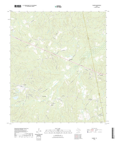 United States Geological Survey Camden, TX (2022, 24000-Scale) digital map