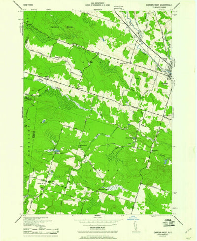 United States Geological Survey Camden West, NY (1943, 24000-Scale) digital map