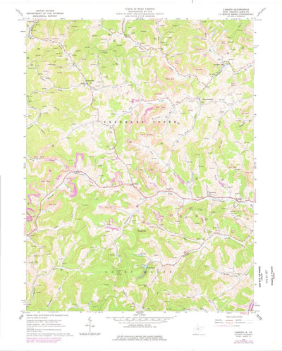 United States Geological Survey Camden, WV (1964, 24000-Scale) digital map
