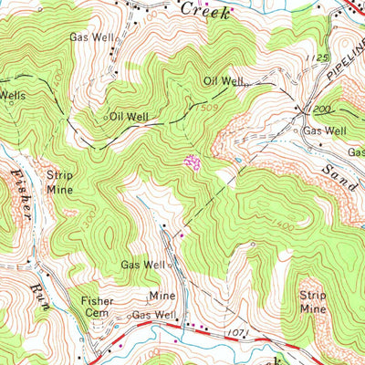 United States Geological Survey Camden, WV (1964, 24000-Scale) digital map