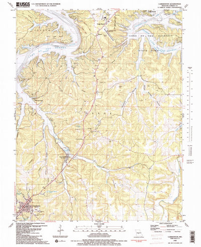 United States Geological Survey Camdenton, MO (1983, 24000-Scale) digital map