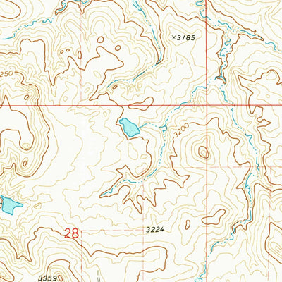 United States Geological Survey Camel Butte, ND (1973, 24000-Scale) digital map