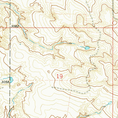 United States Geological Survey Camel Butte, ND (1973, 24000-Scale) digital map