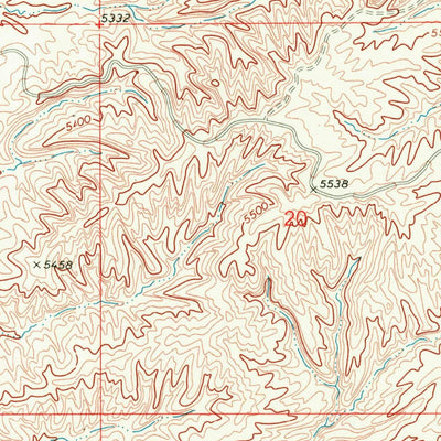 United States Geological Survey Camel Hump Reservoir, WY (1968, 24000-Scale) digital map