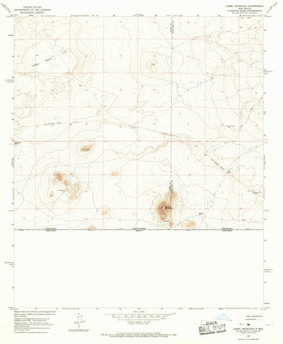 United States Geological Survey Camel Mountain, NM (1965, 24000-Scale) digital map