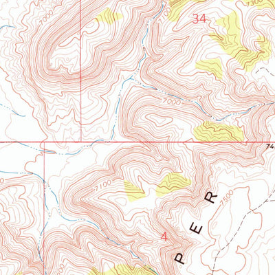 United States Geological Survey Camel Rock, WY (1968, 24000-Scale) digital map
